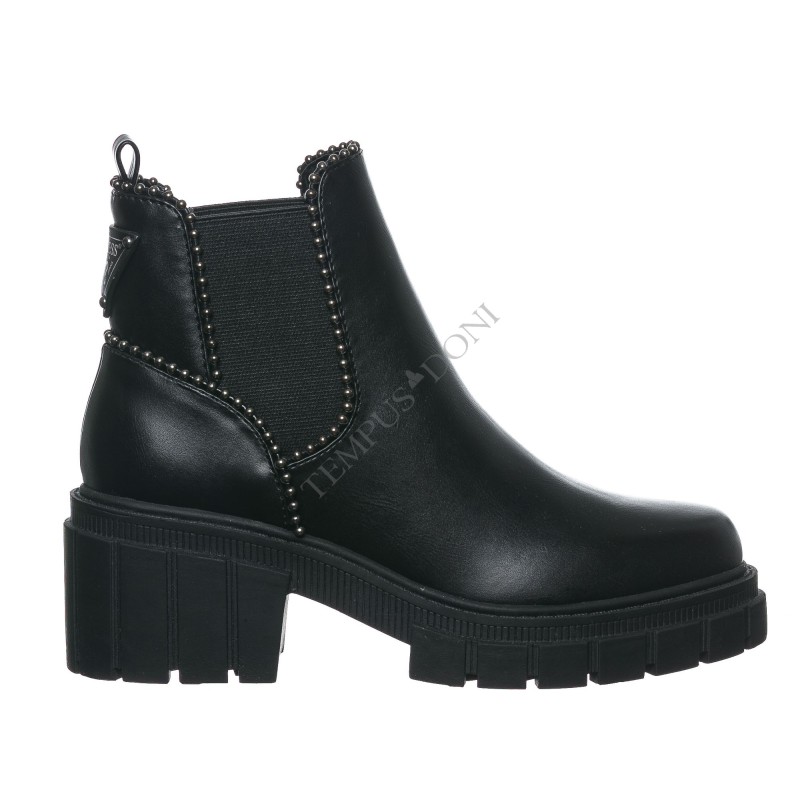 GUESS - STIVALETTO COMBACT BORCHIE TACCO BLACK