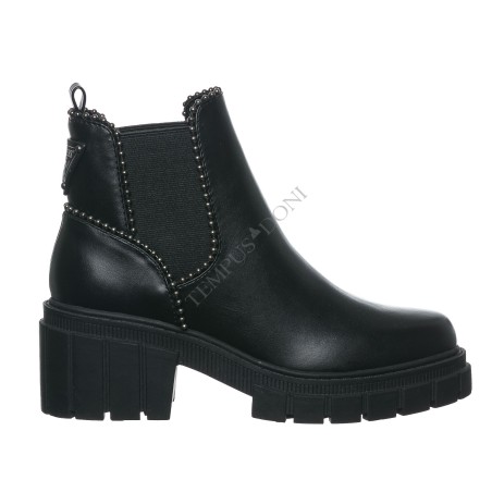 GUESS - STIVALETTO COMBACT BORCHIE TACCO BLACK