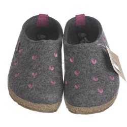 HAFLINGER - GRIZZLY CUORICINI ANTHRAZIT - DONNA