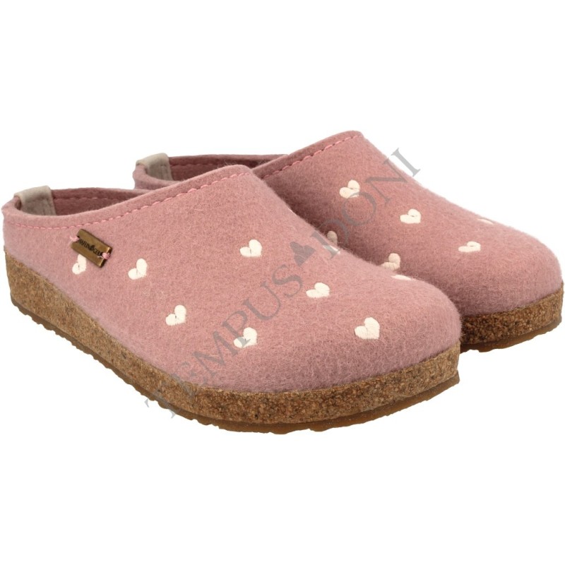 HAFLINGER - GRIZZLY CUORICINI ROSA - DONNA
