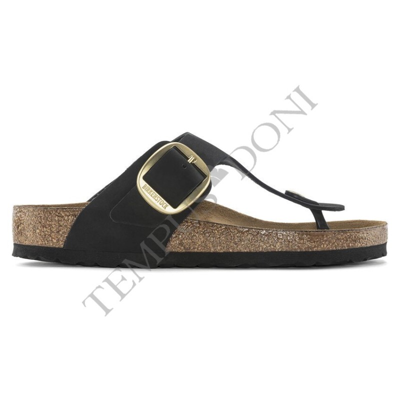 BIRKENSTOCK DONNA -  GIZEH BIG BUCKLE BLACK