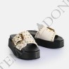 BUFFALO - Noa Rock Slide Platform Sandals vegan, cream Visita - DONNA