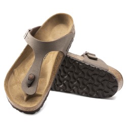 BIRKENSTOCK DONNA - Gizeh Birko-Flor Nubuck - Mocha