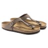 BIRKENSTOCK DONNA - Gizeh Birko-Flor Nubuck - Mocha